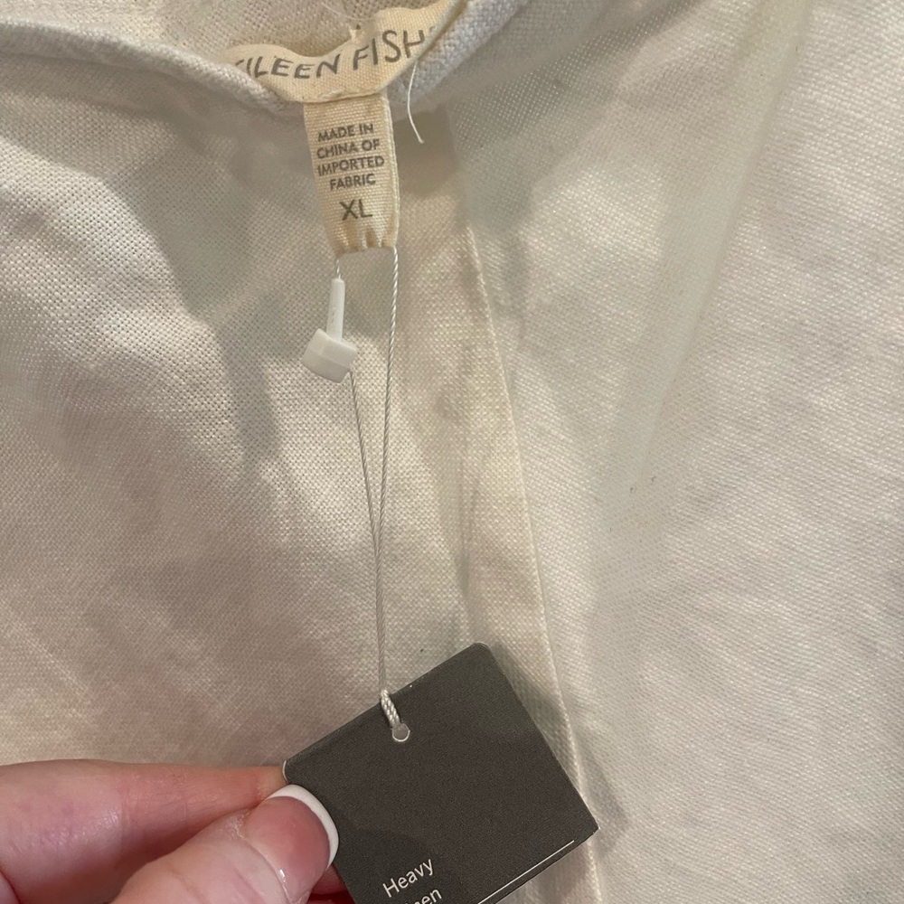 Eileen Fisher White A-Line Skirt Size L Large NWT - Picture 3 of 4